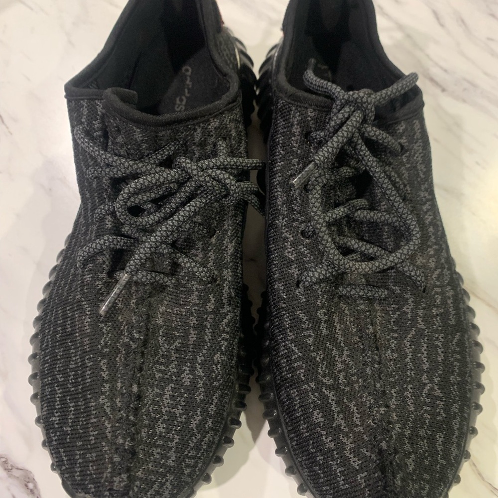 Yeezy Black and Gray Men's Sneakers